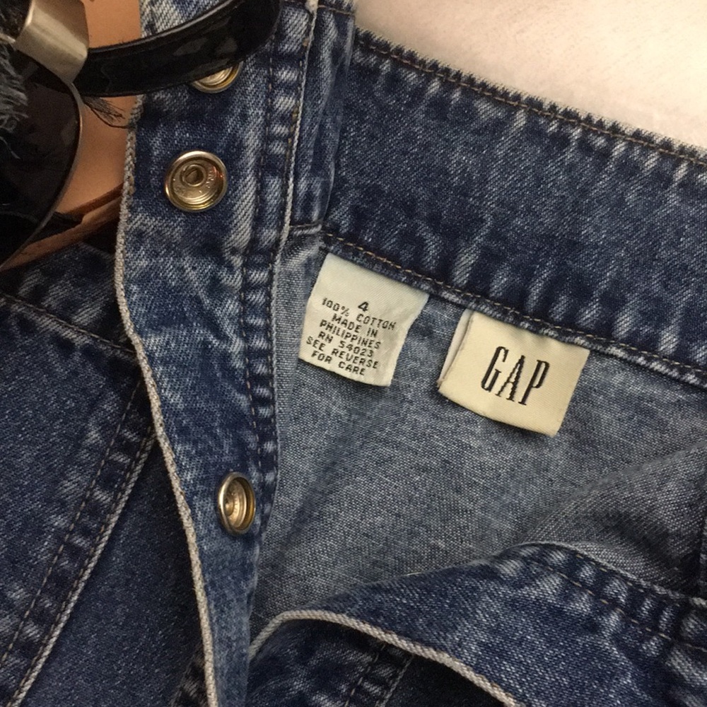 Gap Denim Snap Front Skirt - Picture 3 of 5